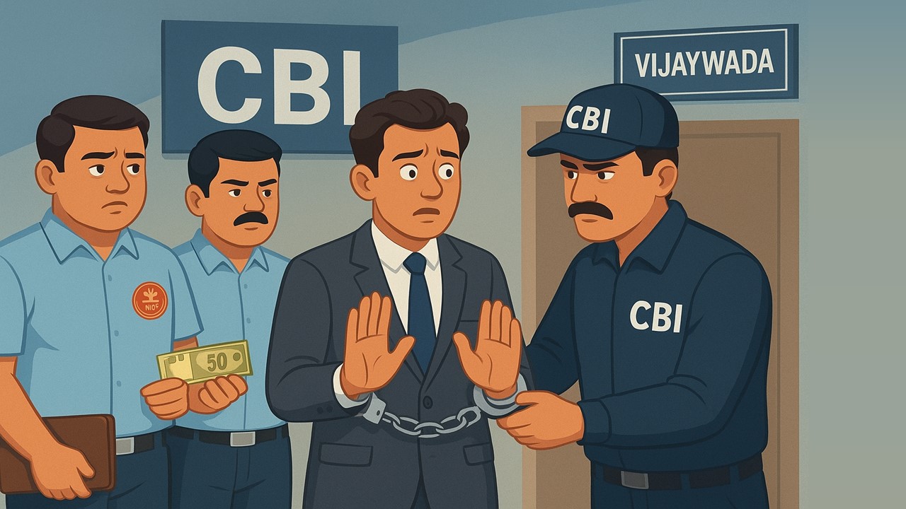 CBI Arrests Two Officials of ESIC Vijaywada for Demanding and Accepting a Bribe of Rs. 50,000