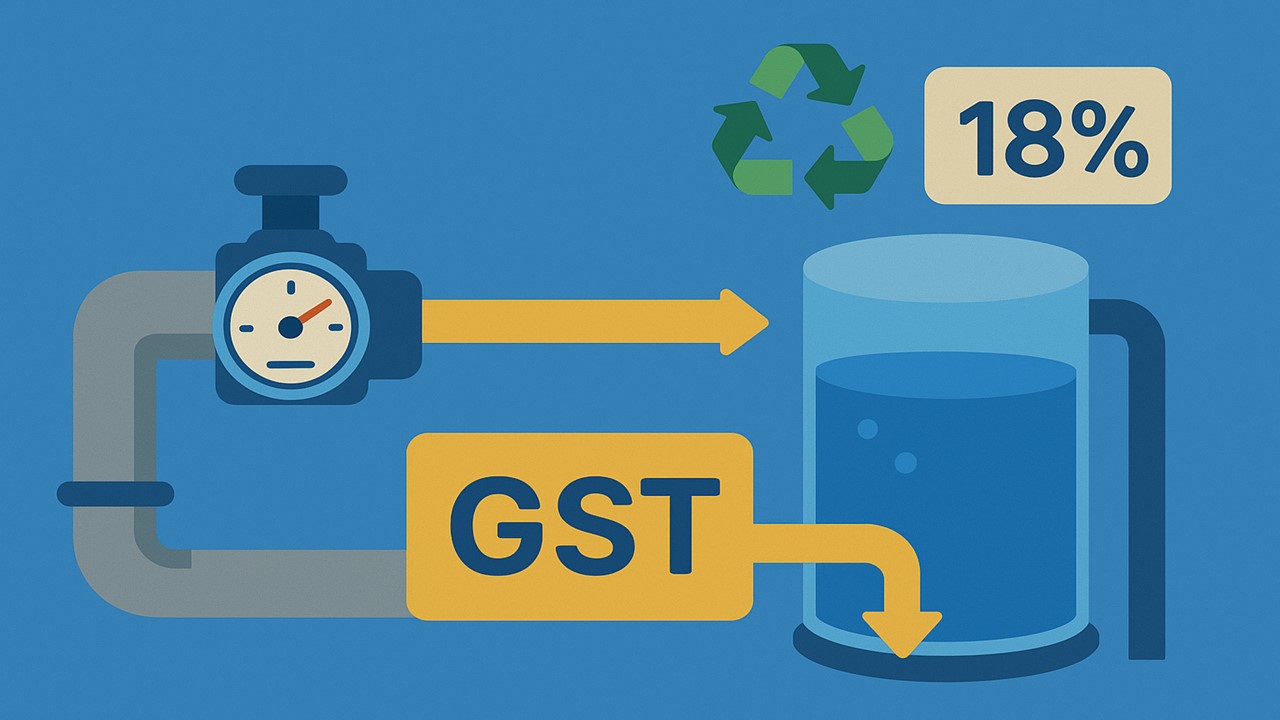 Maintenance of Flow Meters for Recycled Water Supply Attracts 18% GST: AAR