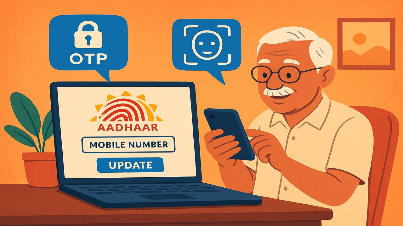 Aadhaar Update: Soon Mobile Number Can Be Updated Online via OTP & Face Authentication