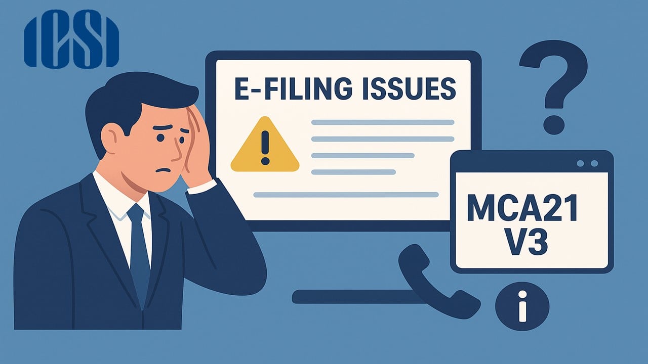 Facing E-Filing Issues on MCA21 V3 Portal? Know Where to Report It