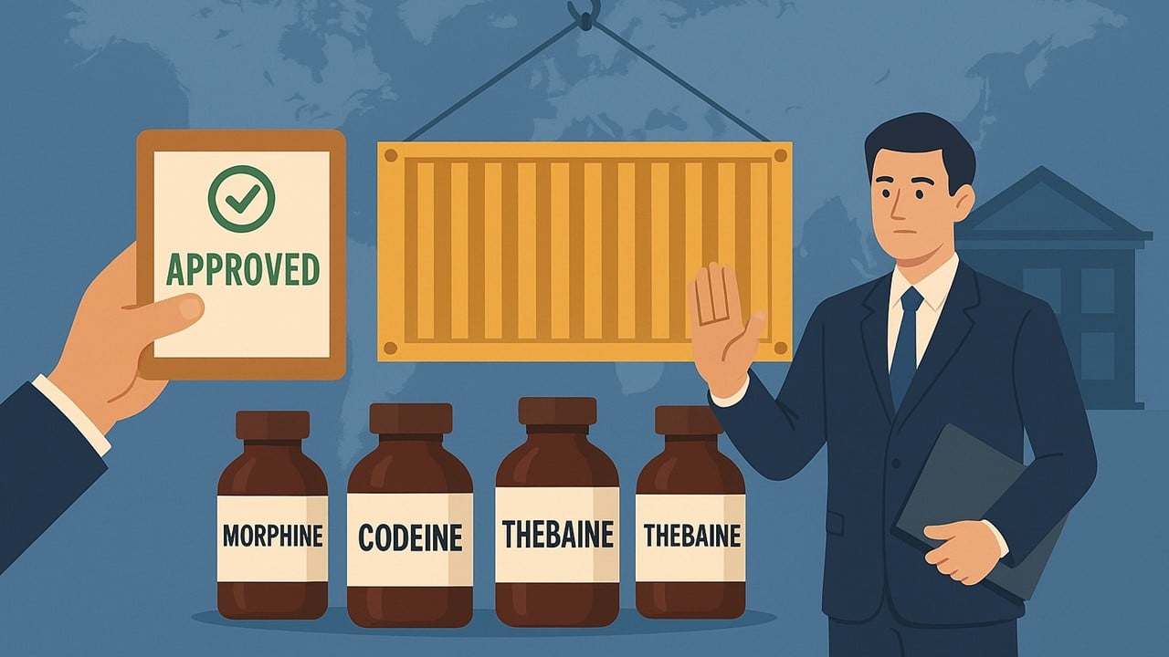 Govt Allows Certain Manufacturers to Import Morphine, Codeine, and Thebaine Under NDPS Rules 1985