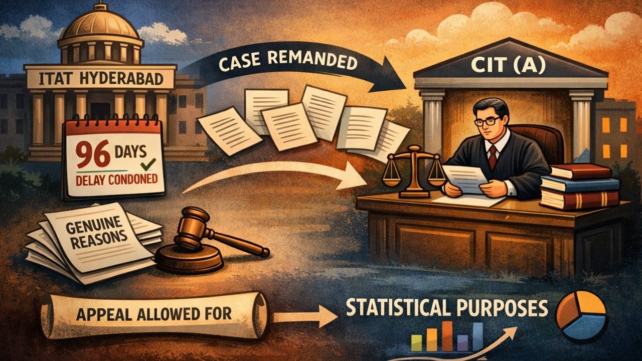 ITAT Condones 96-Day Delay, Sends Case Back to CIT(A) for Decision on Merits