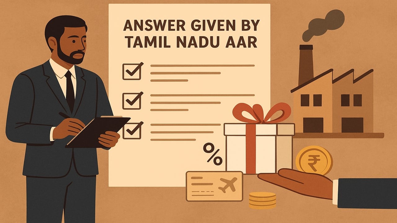 Tamil Nadu AAR Confirms GST on Non-Monetary Benefits Earned by Paint Dealer