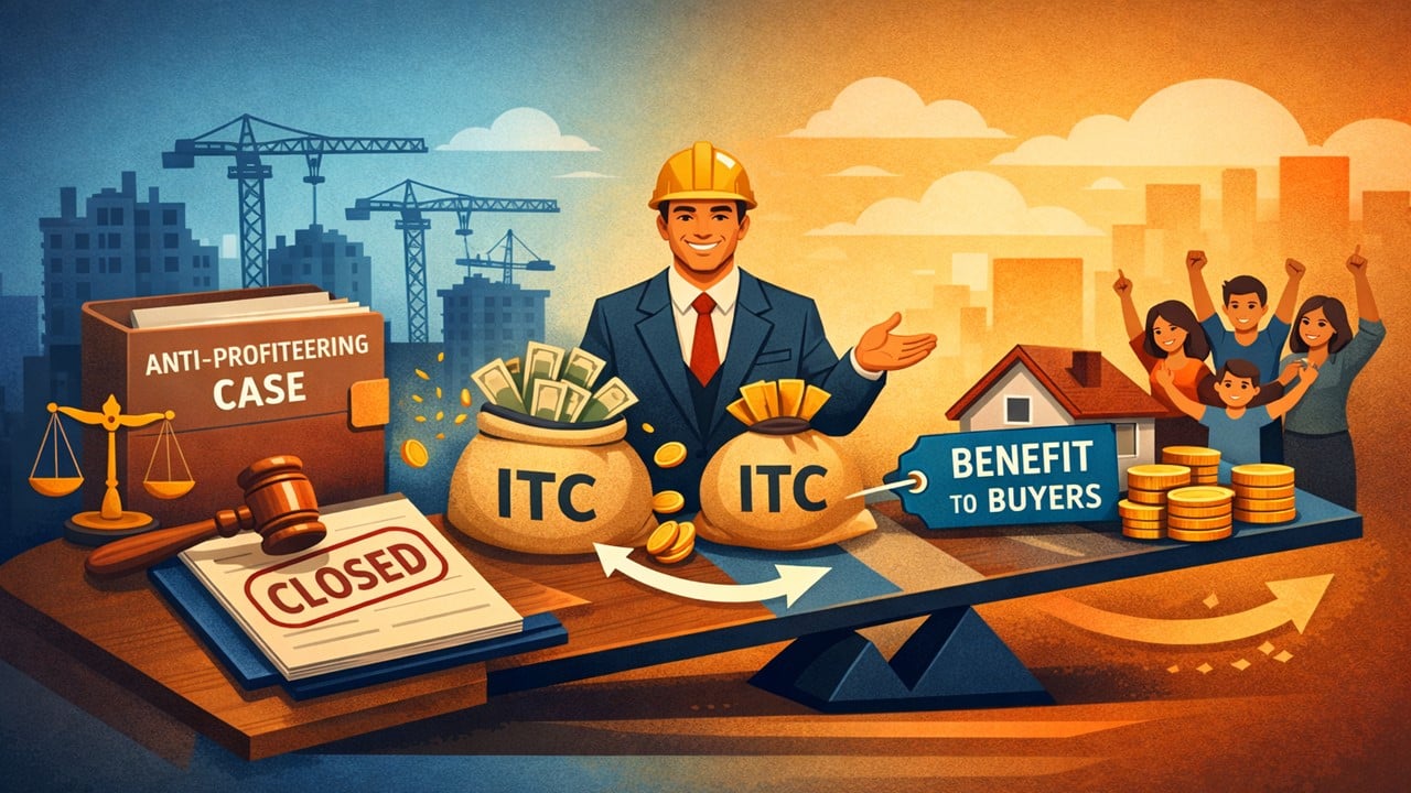 Anti-Profiteering Case Closed as Builder Passes More ITC Than Required