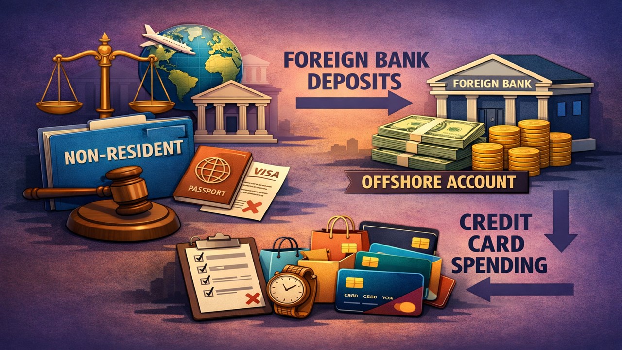 Assessee Held Non-Resident; Foreign Bank Deposits & Credit Card Spend Not Taxable in India