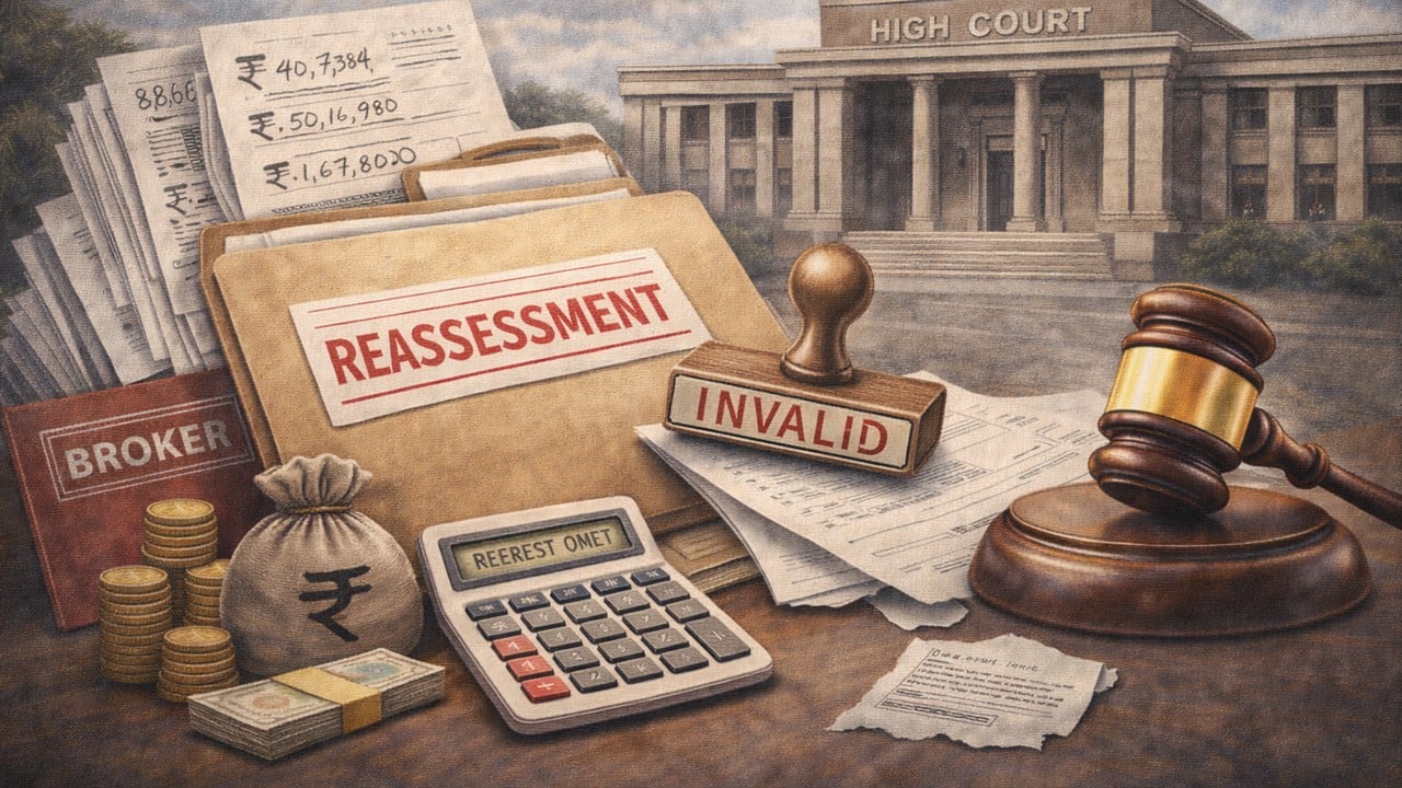 No Direct Link, No Reopening: High Court Quashes Income Tax Reassessment Based on Broker’s Loose Papers