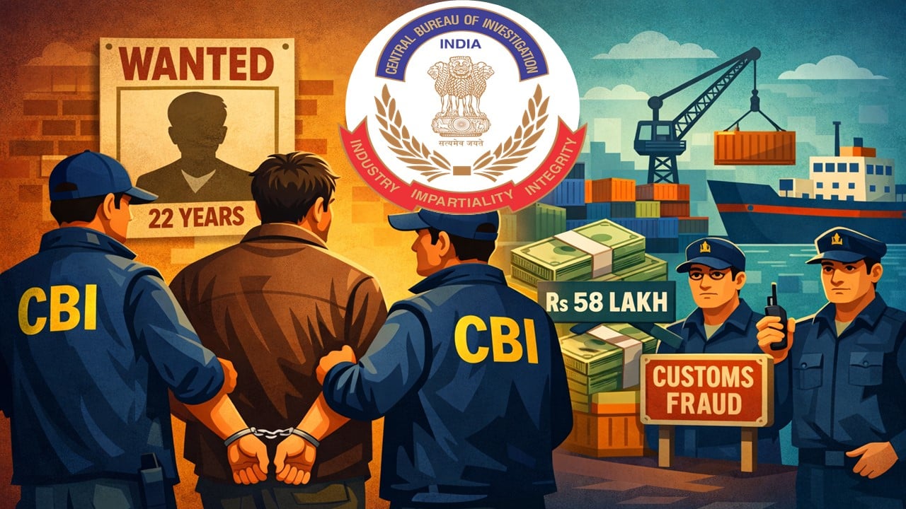 CBI Nabs Absconder After 22 Years in Rs 58 Lakh Customs Fraud Case