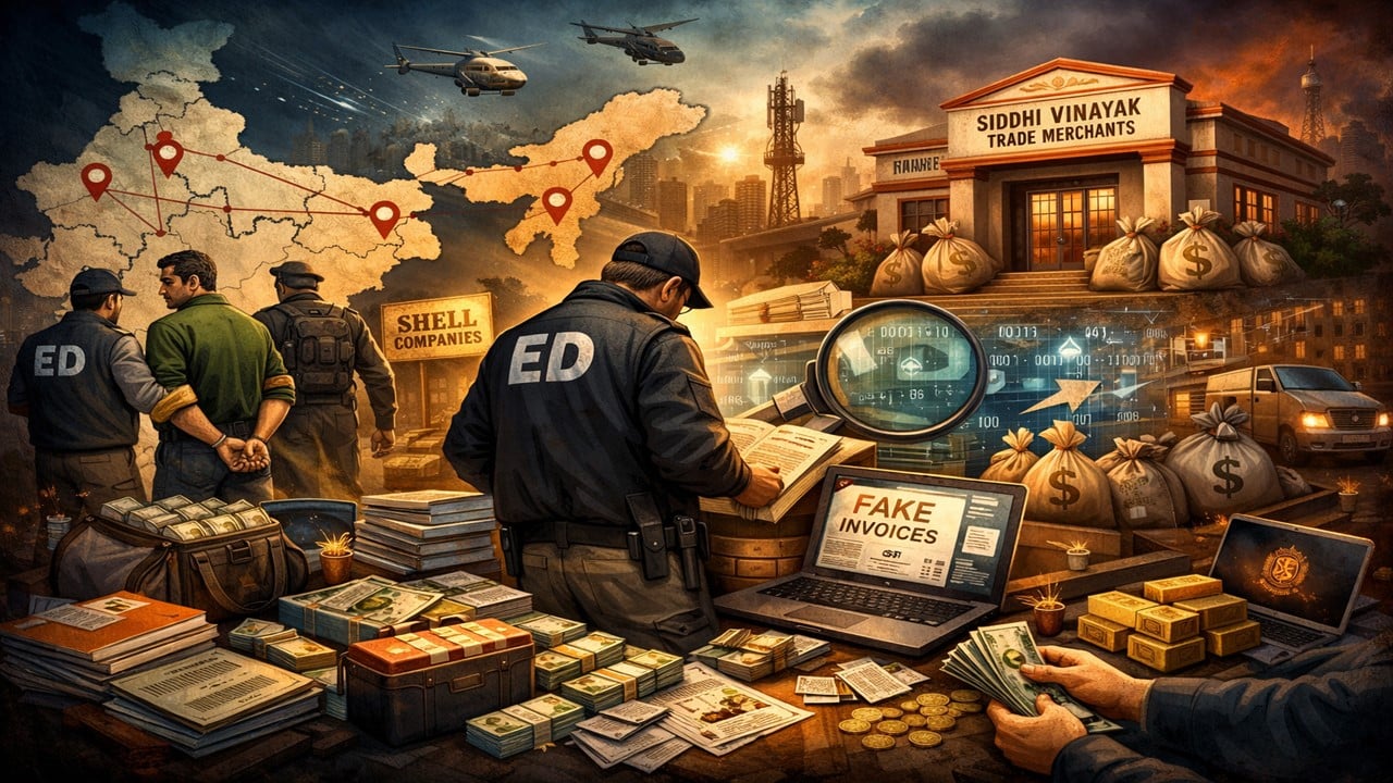 ED Raids Multiple States in Rs 658 Crore Fake GST Invoice Scam