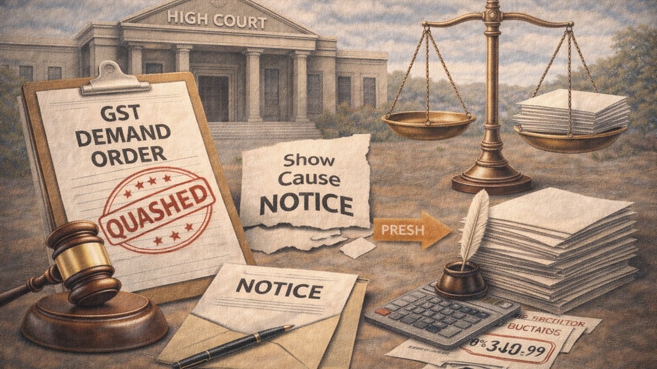 HC Quashes GST Demand Passed Beyond Show Cause Notice; Matter Remanded for Fresh Adjudication