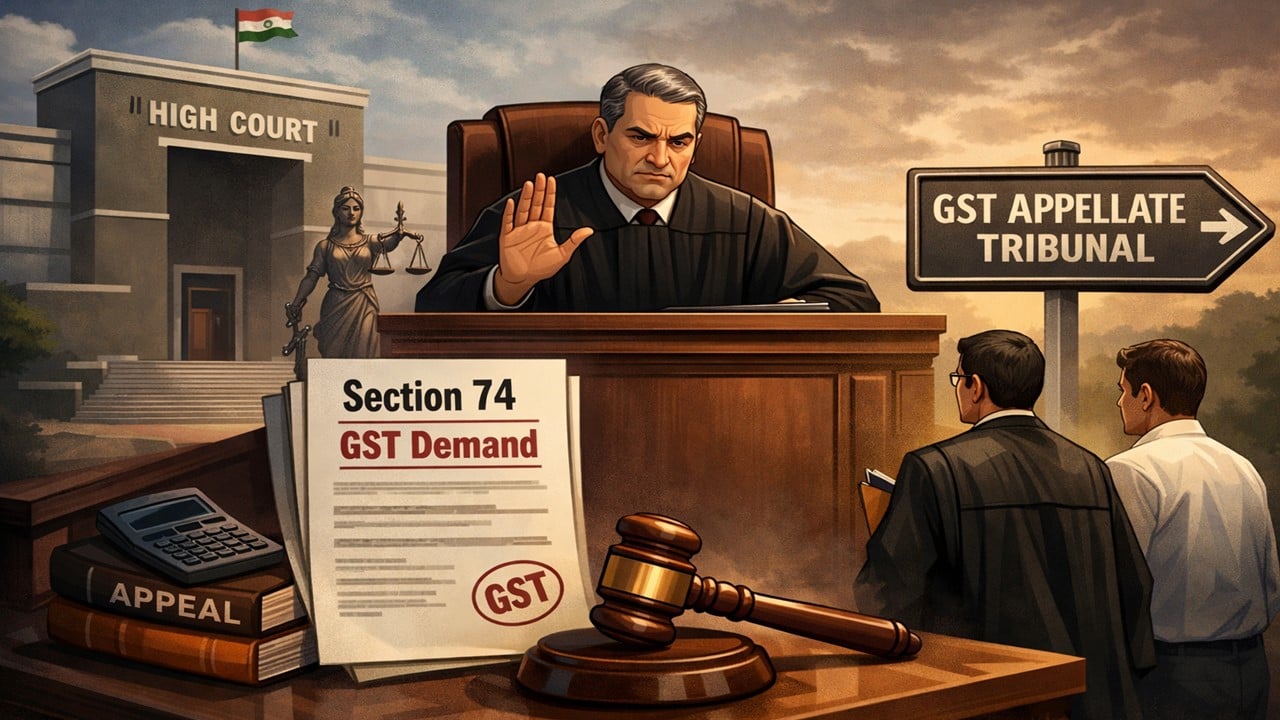 Gujarat HC Rejects GST Writ, Directs Taxpayer to Avail Appellate Tribunal Remedy