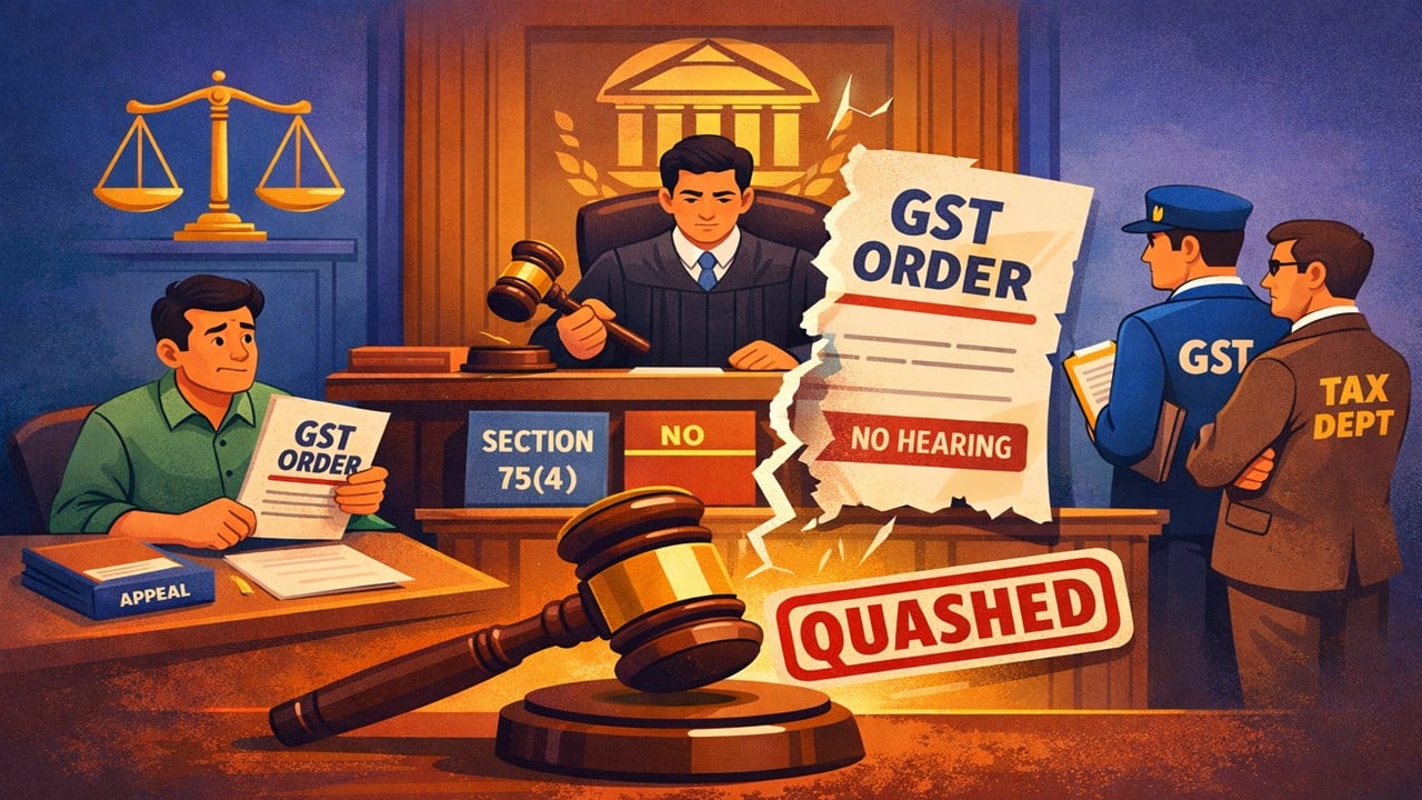 HC Quashes GST Order for Skipping Personal Hearing: Section 75(4) Breach Proves Fatal