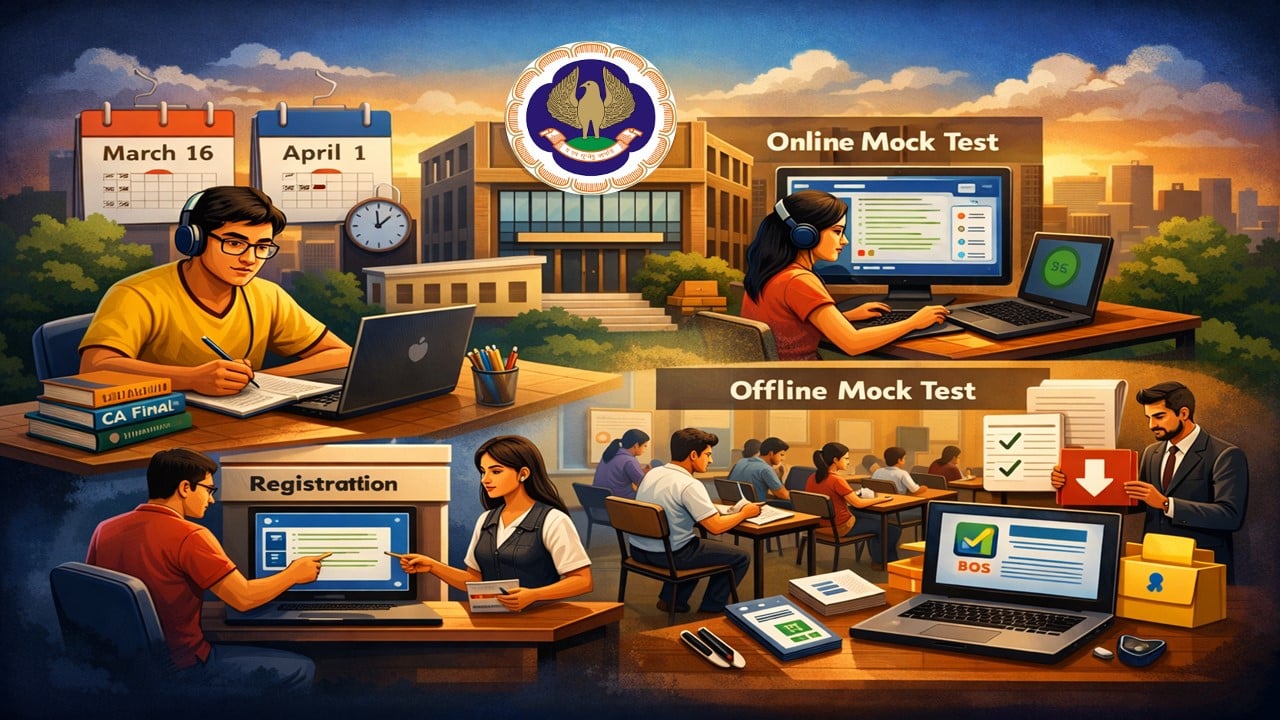 ICAI Announces Mock Test Paper Series I and II for CA Final May 2026 Aspirants
