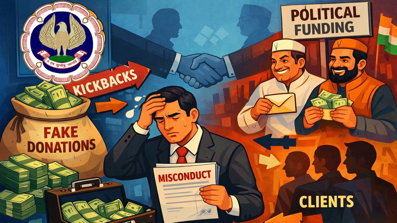 ICAI: CA Guilty of Misconduct for Referring Clients in Fake Political Donation Scheme