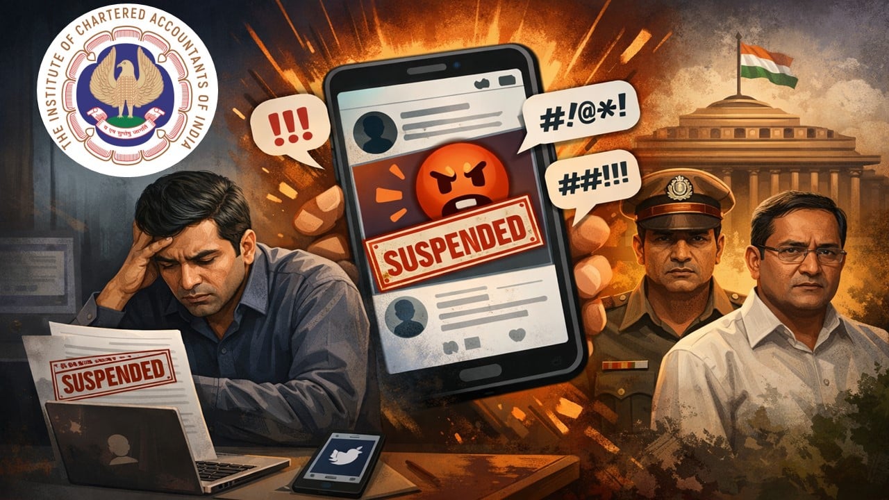ICAI Disciplines CA for Threatening and Abusive Tweets Against Govt. Officials; Suspends for One-Month
