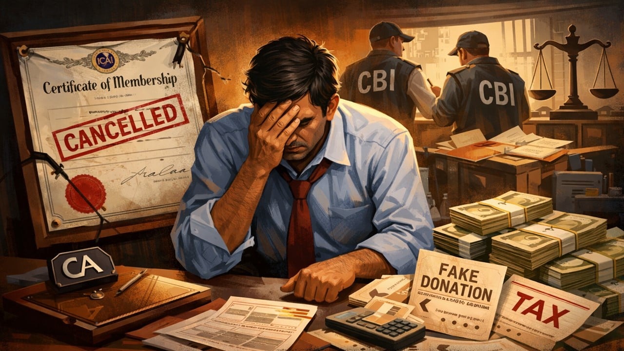 ICAI Removes CA from Membership for Three Months Over Rs. 3.26 Crore Fake Donation Scam