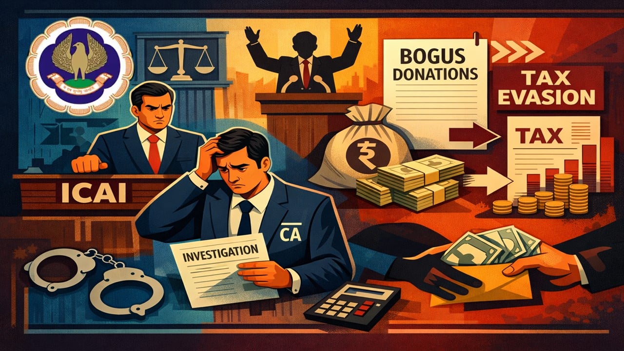 ICAI Reprimands CA for Role in Bogus Political Donation Scam Facilitating Tax Evasion