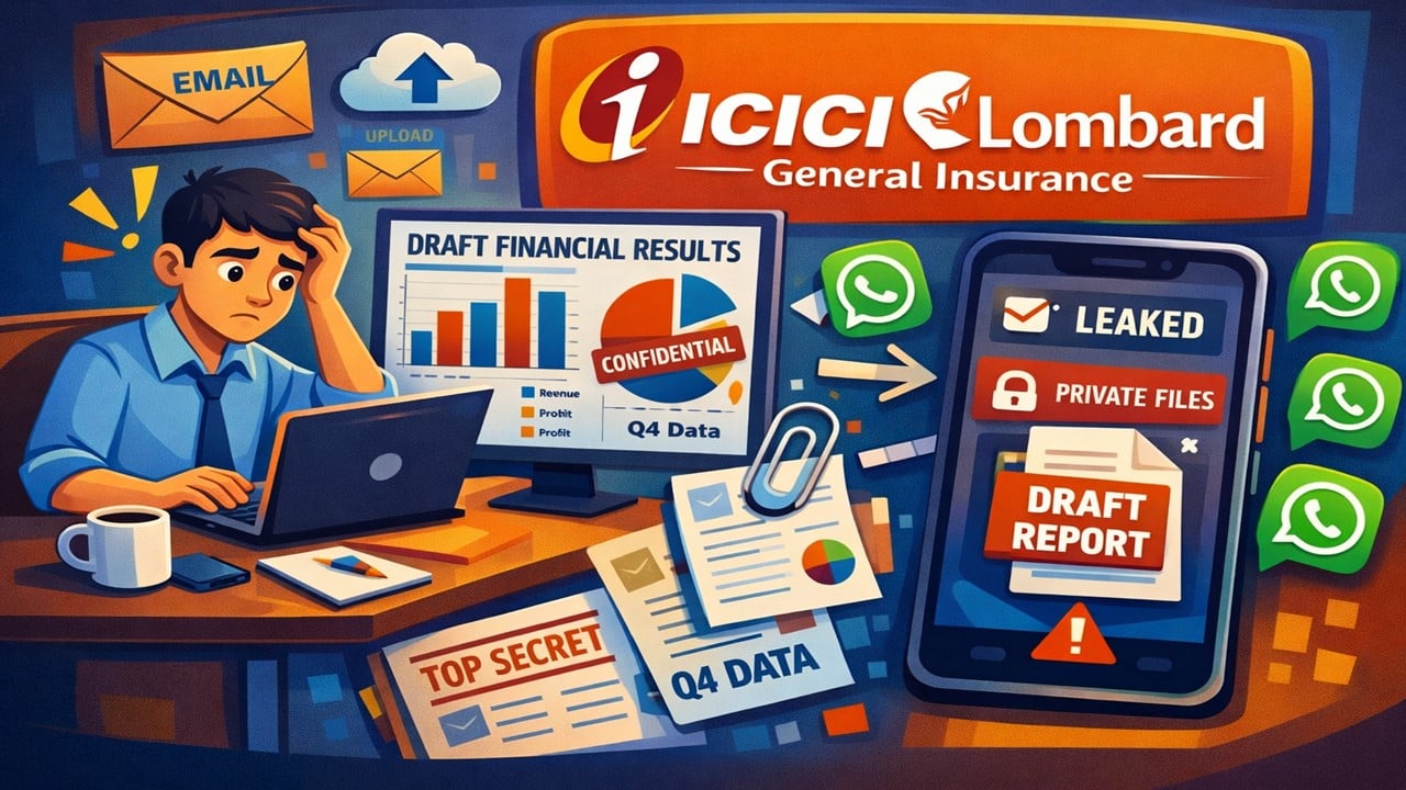 ICICI Lombard’s Employee Accidentally Shares Draft Financial Results of Company