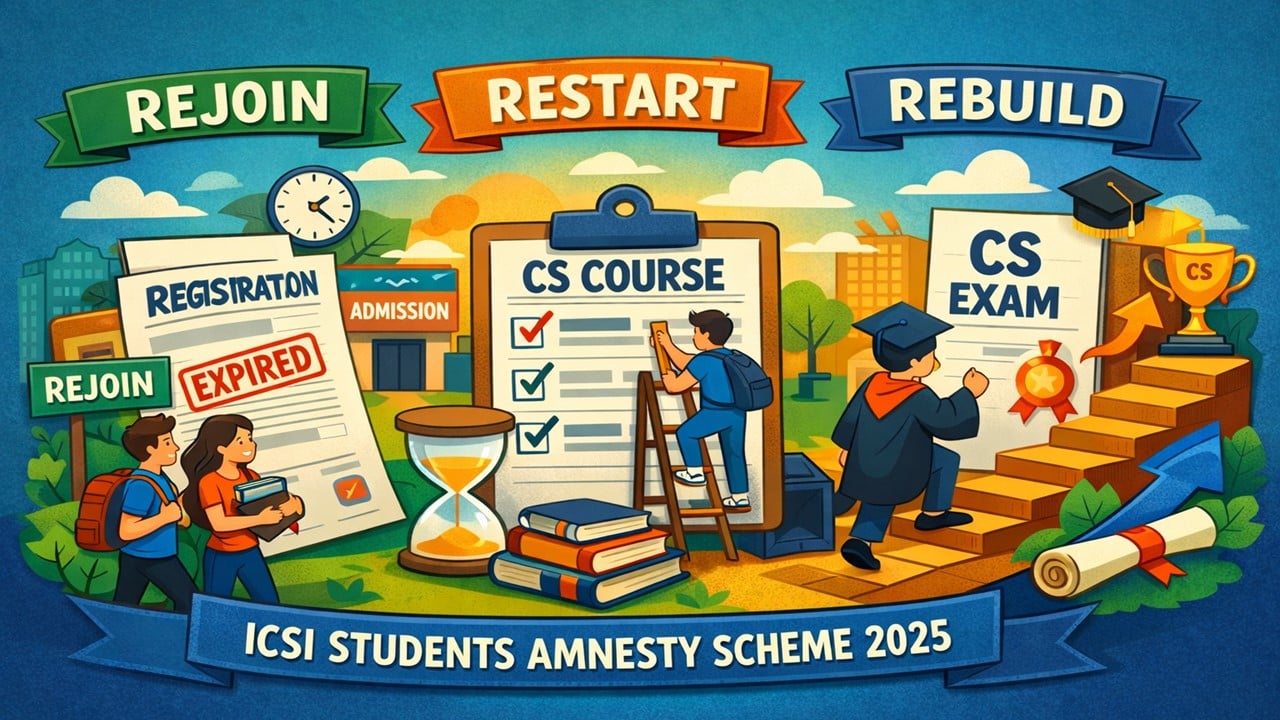 ICSI Students Amnesty Scheme 2025: Rejoin, Restart, and Rebuild Your CS Journey
