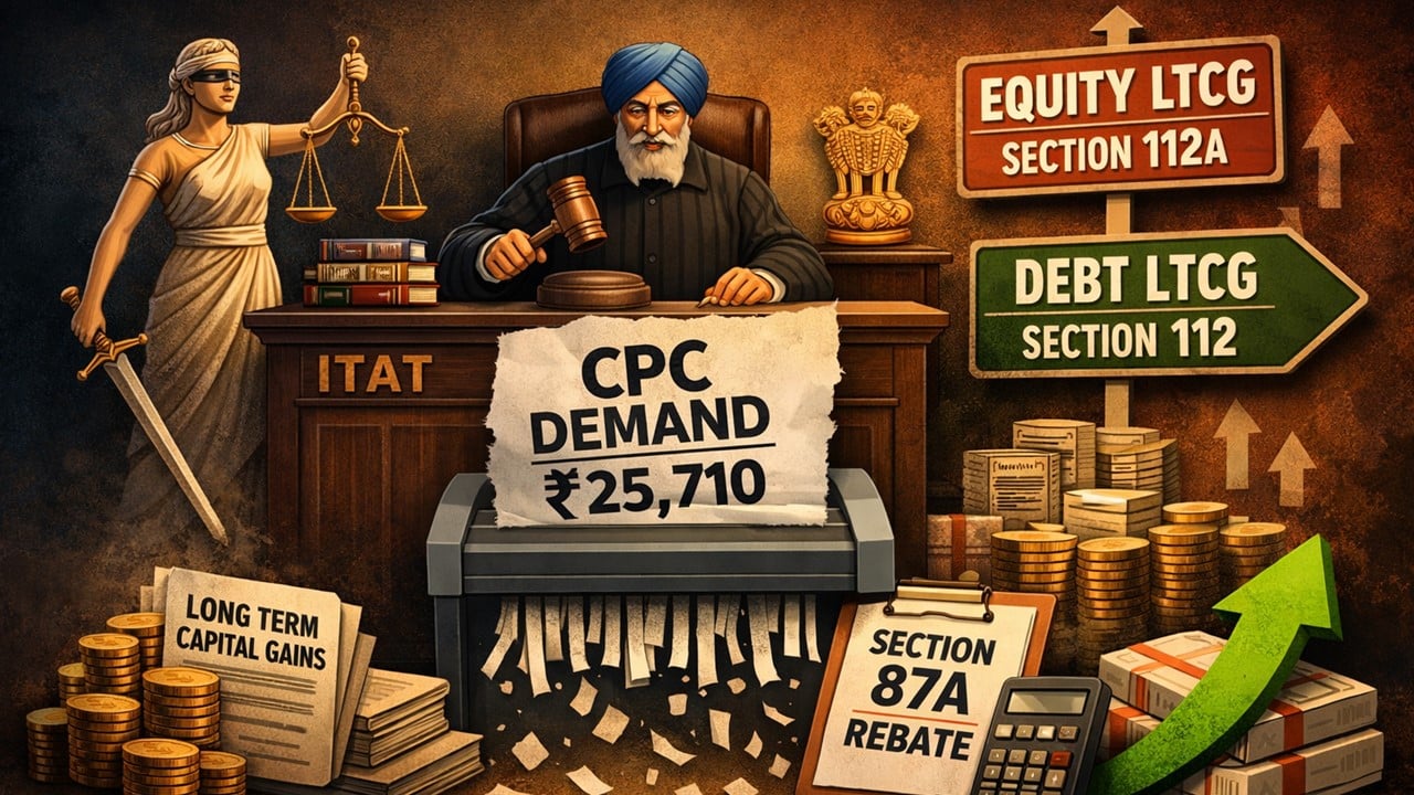 Income Tax Rebate Restriction Applies Only to Equity LTCG u/s Section 112A, Not LTCG from debt investments: Rules ITAT