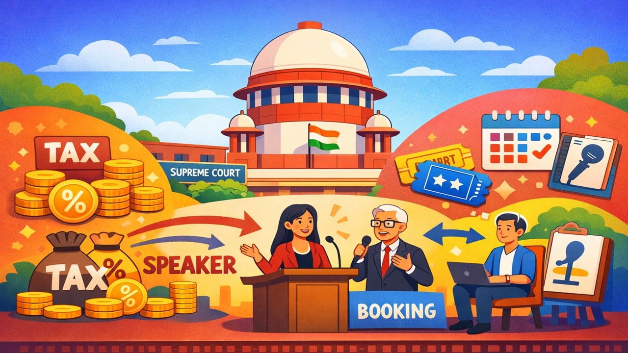 Supreme Court Clears Service Tax on Speaker Fees; Booking Speakers Is Not Event Management