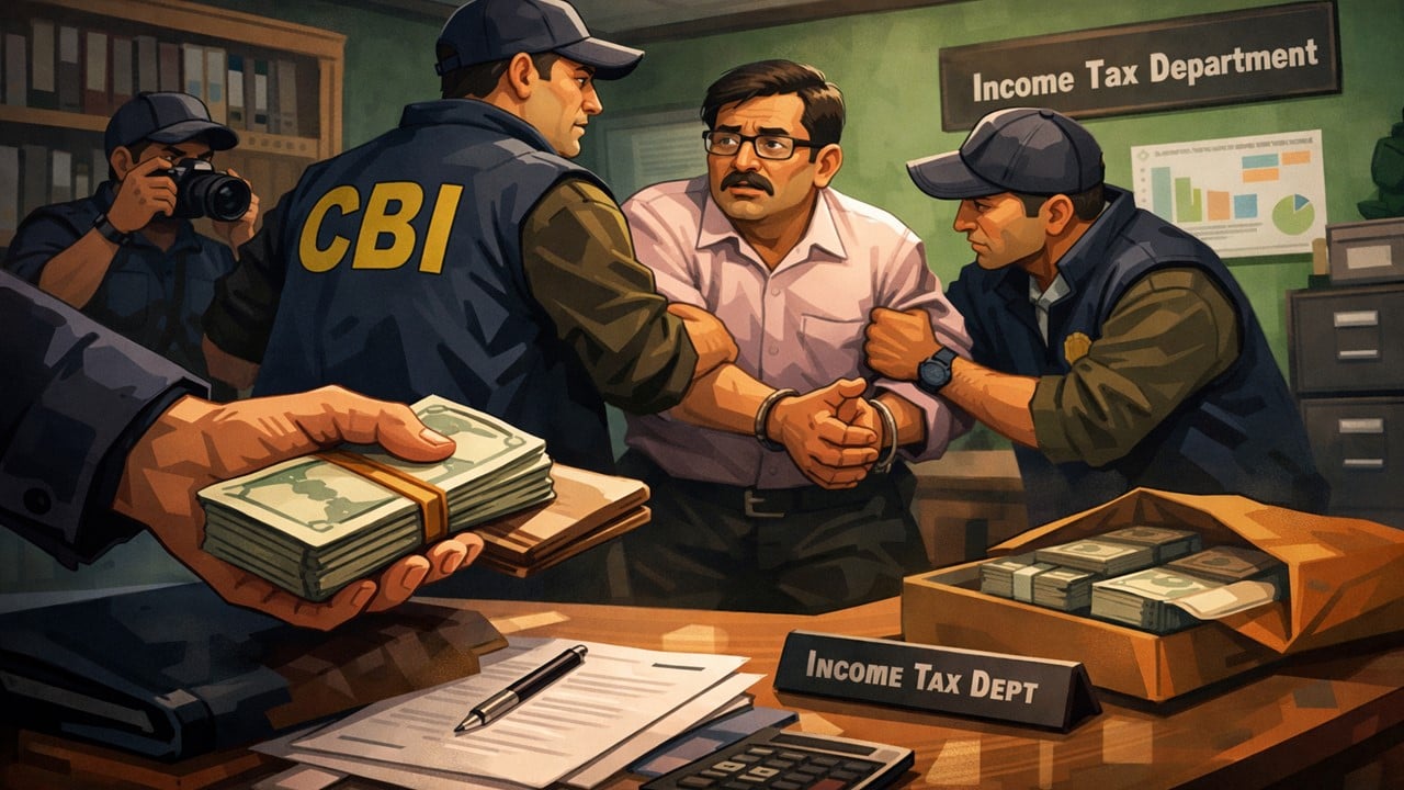 CBI Catches Income Tax Stenographer Red-Handed While Accepting Bribe of Rs. 1.5 Lakh in Chennai