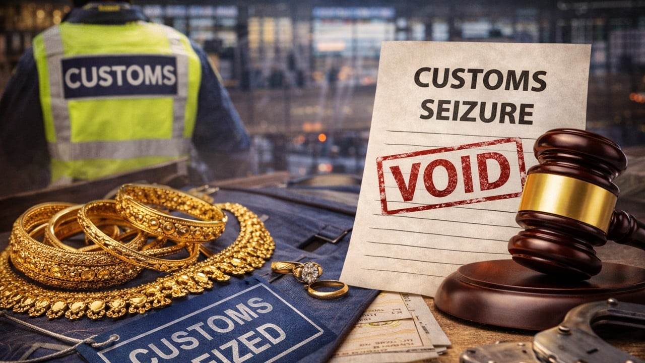 HC Quashes Confiscation of Personal Gold Jewellery; Holds Customs Acted In Blatant Violation of Due Process