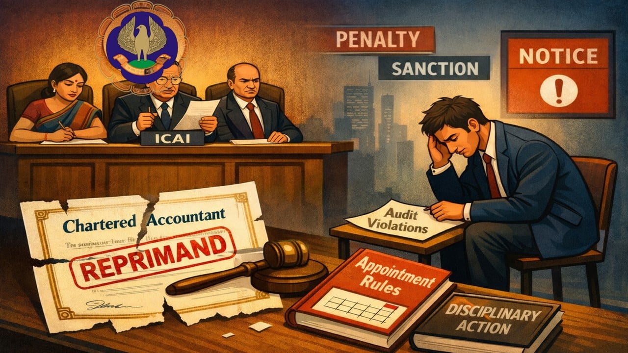 ICAI Reprimands CA for accepting audit when undisputed audit fee of another CA was not paid