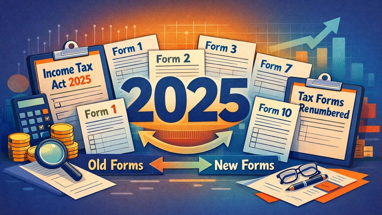 Draft Income Tax Rules 2026: What are Major Income Tax Forms Renumbered as per new Act