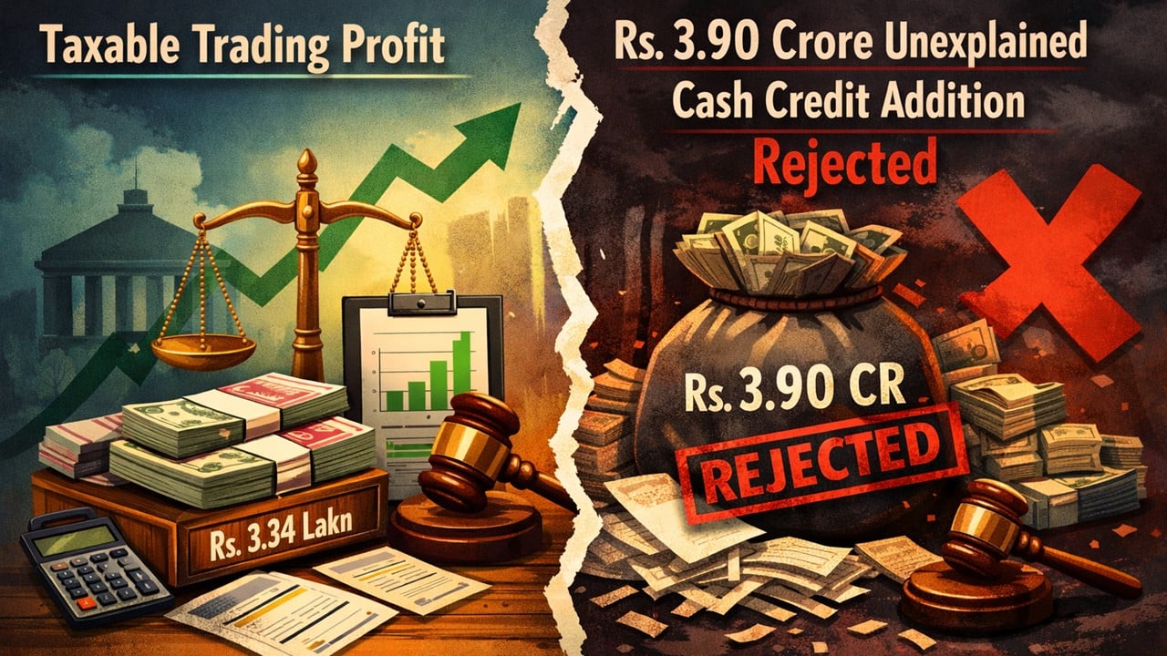 ITAT Quashes Rs. 3.90 Crore Section 68 Addition; Holds Only Trading Profit Taxable
