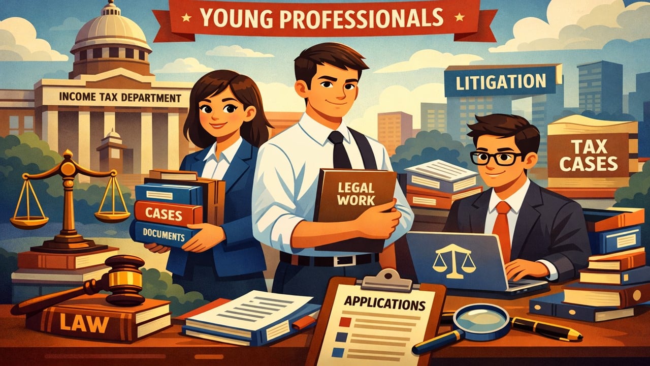 CA & Law Professionals Take Note! Income Tax Dept Hiring Young Professionals for Litigation Assignments