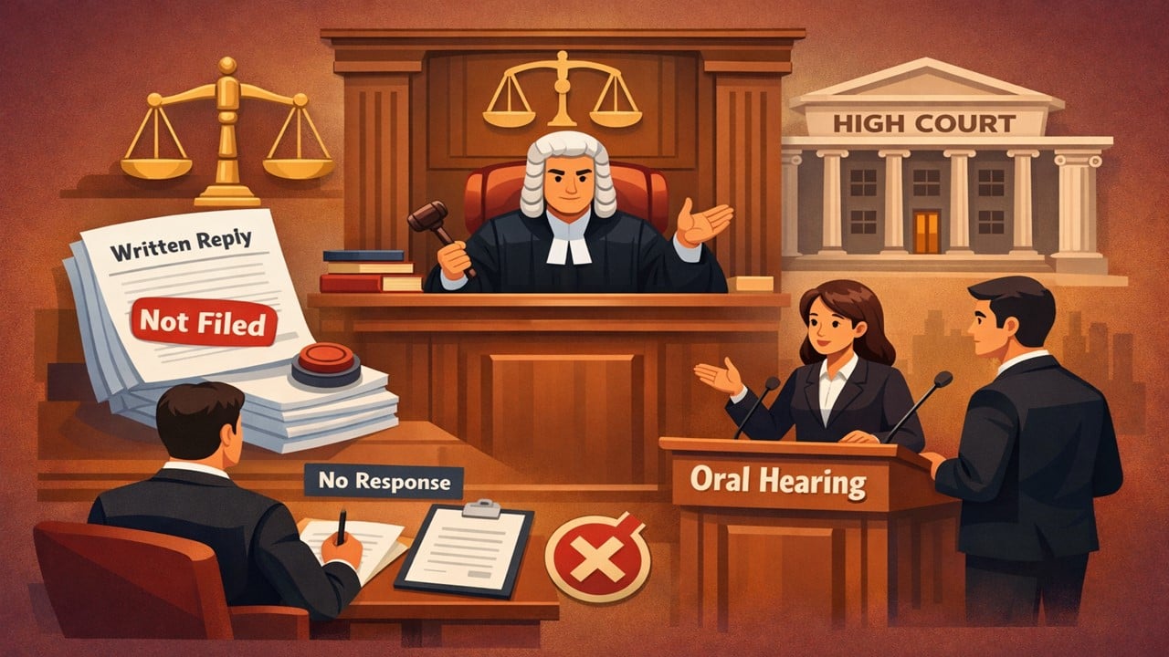 Non-Filing of Written Reply Cannot Lead to Denial of Oral Hearing: High Court