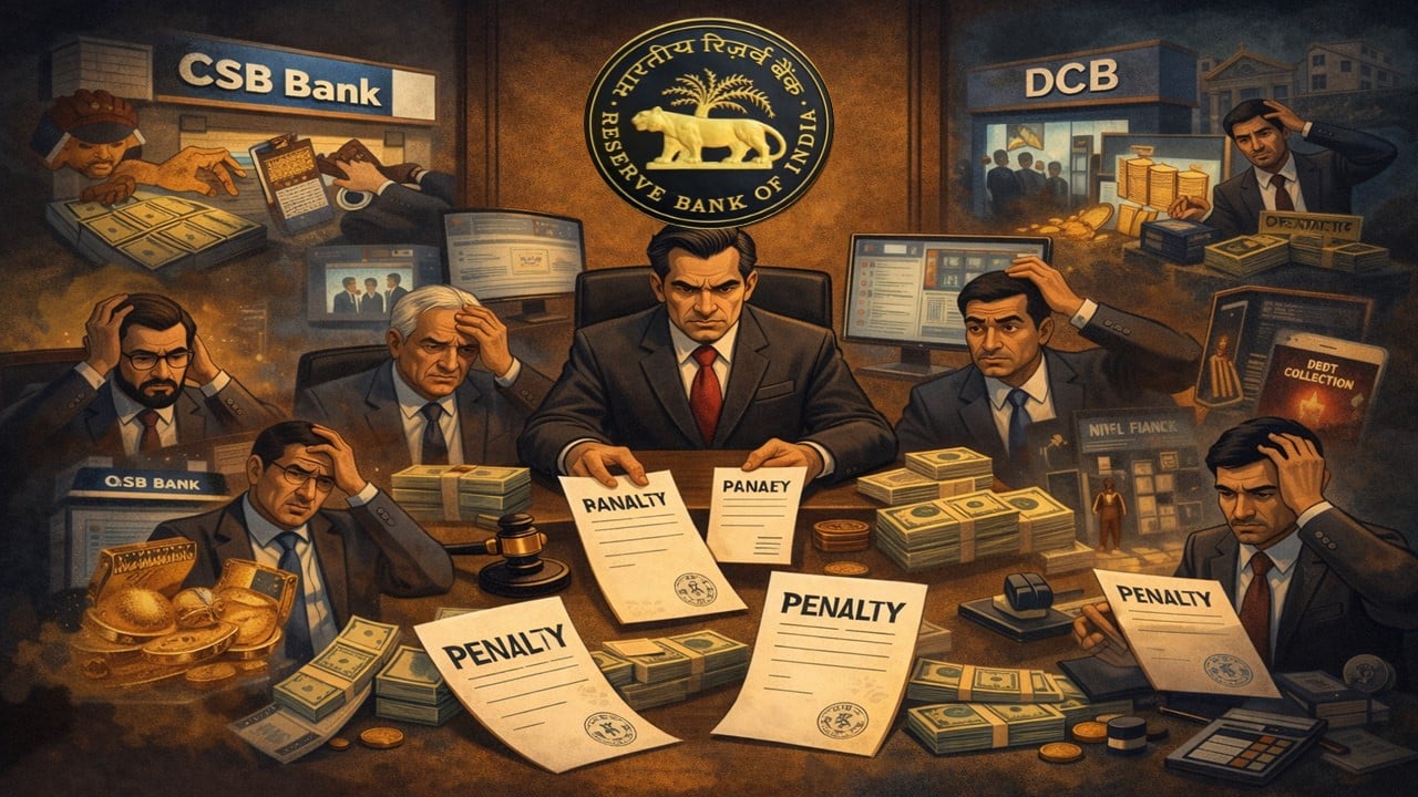 RBI Penalises Multiple Banks and Companies for Violations of Banking Norms