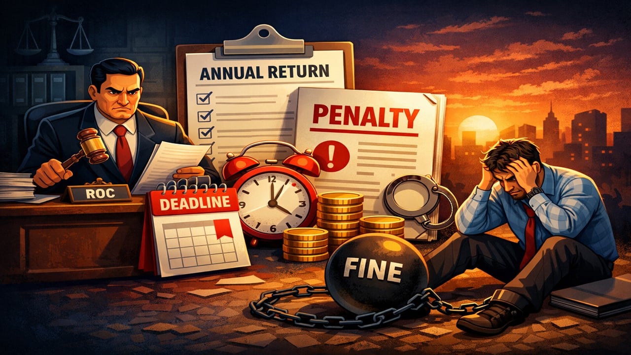 ROC Imposes Penalty for Non-Filing of Annual Return Under Section 92