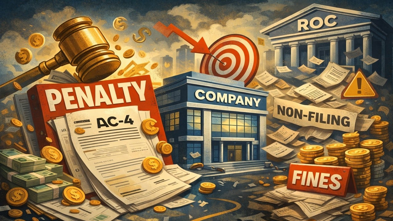 ROC Imposes Penalty on Company Over Non-Filing of Form AOC-4