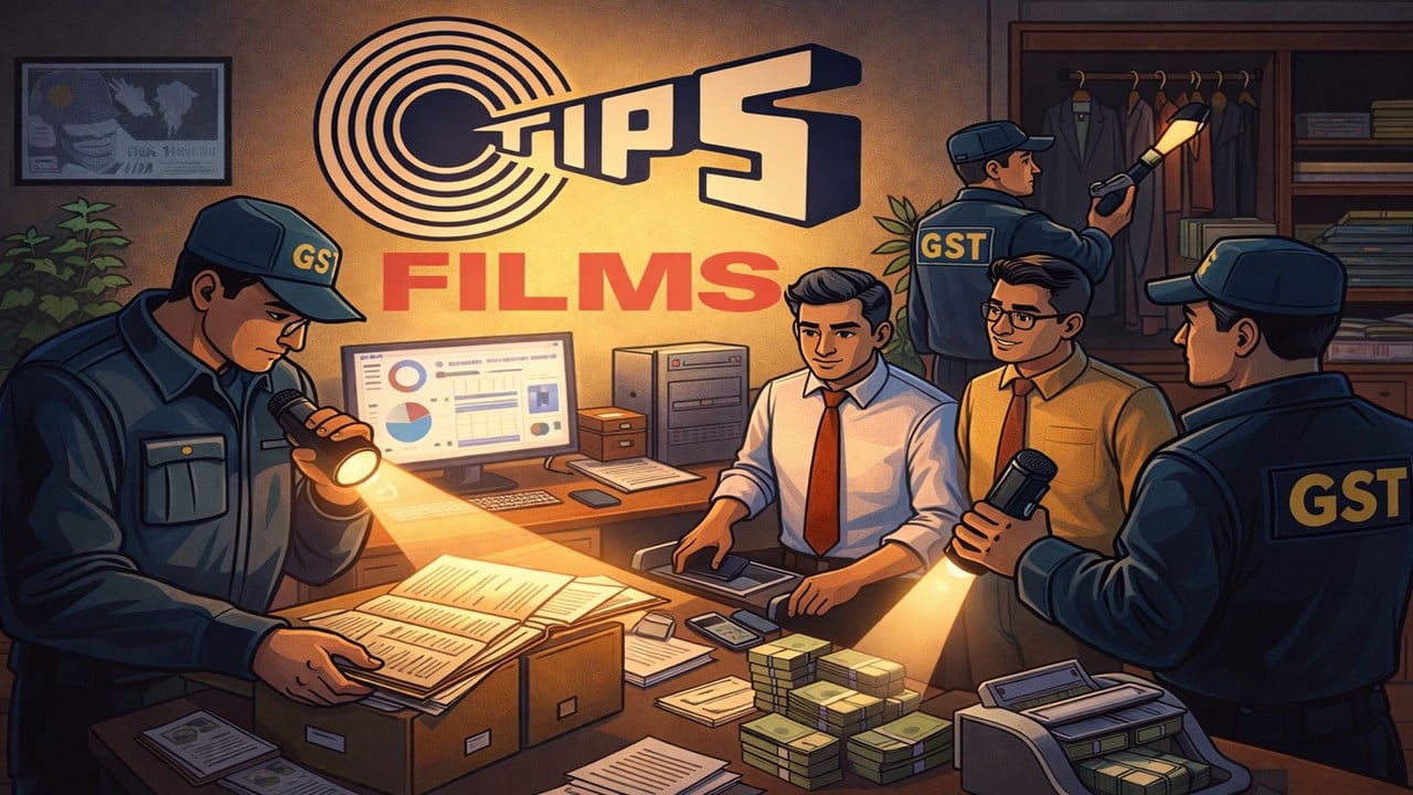 Tips Films Discloses Ongoing GST inspection, search and seizure operation