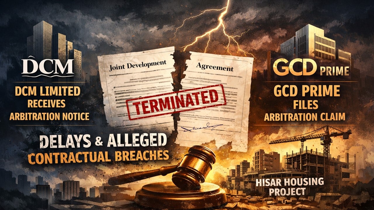 DCM Limited Faces Arbitration Notice by GCD Prime Over Hisar Project Dispute
