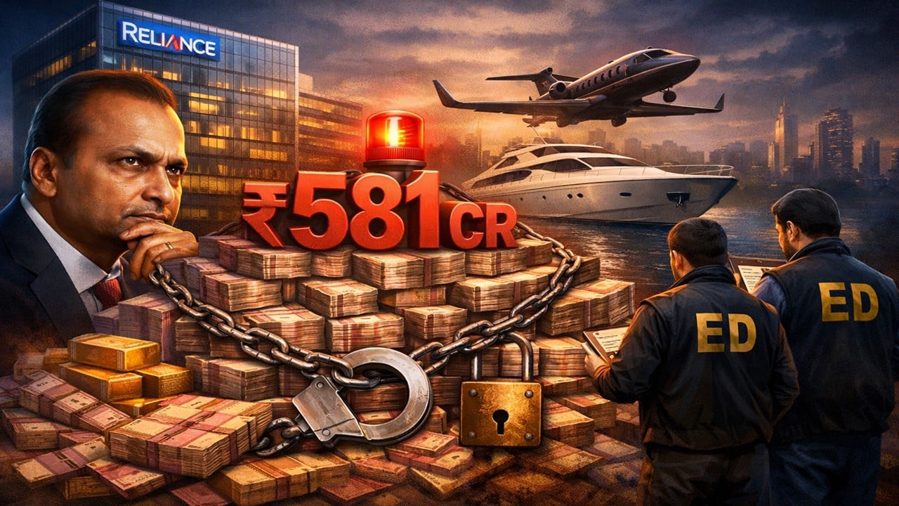 ED Attaches Rs 581 Crore Properties Linked to Reliance Anil Ambani Group Firms