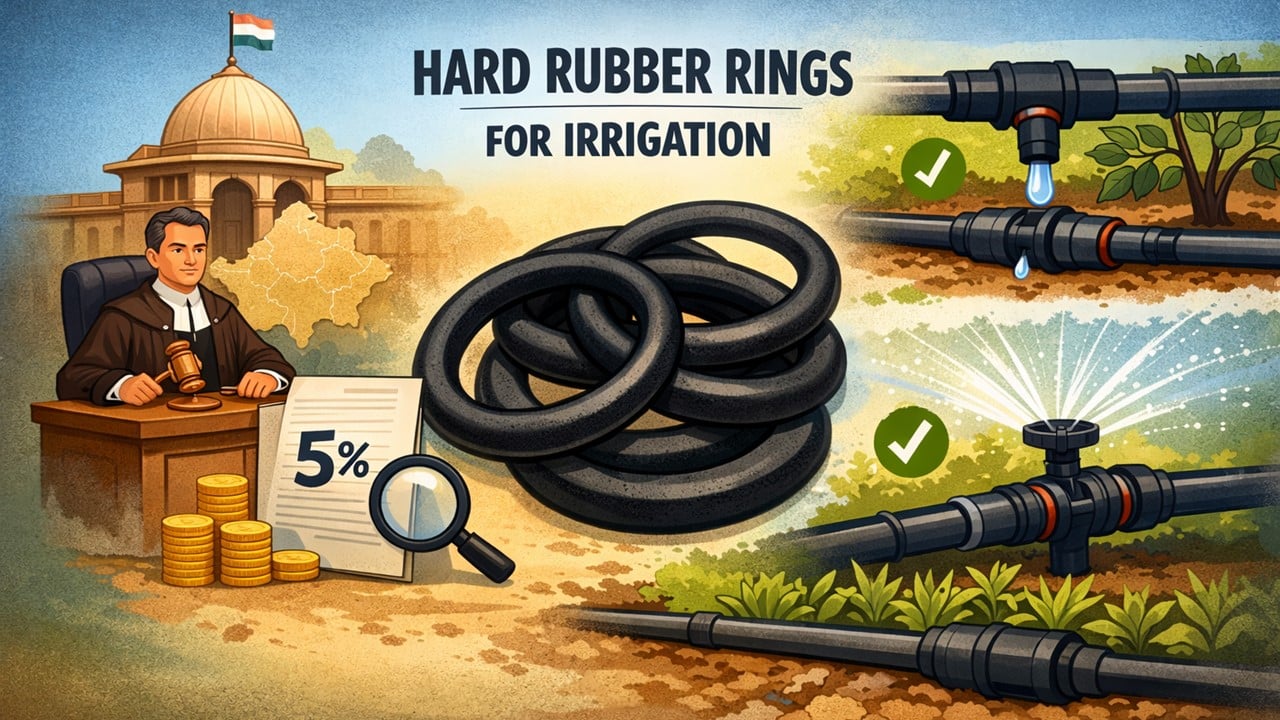 GST Classification of Rubber Rings in Irrigation Systems: AAR Clarifies 5% Tax Benefit Under HSN 8424