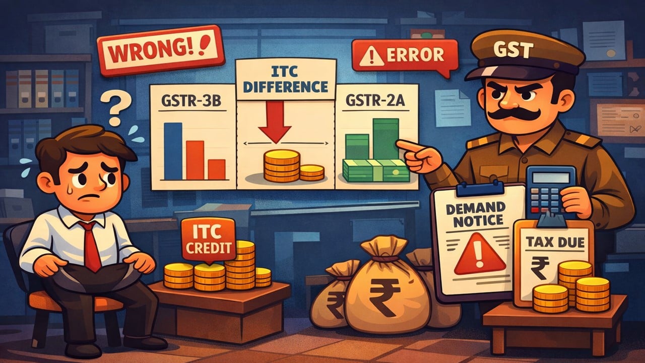 Netizen Shares GST Notice Demanding Excess ITC Despite Lower Claim in GSTR-3B vs GSTR-2A