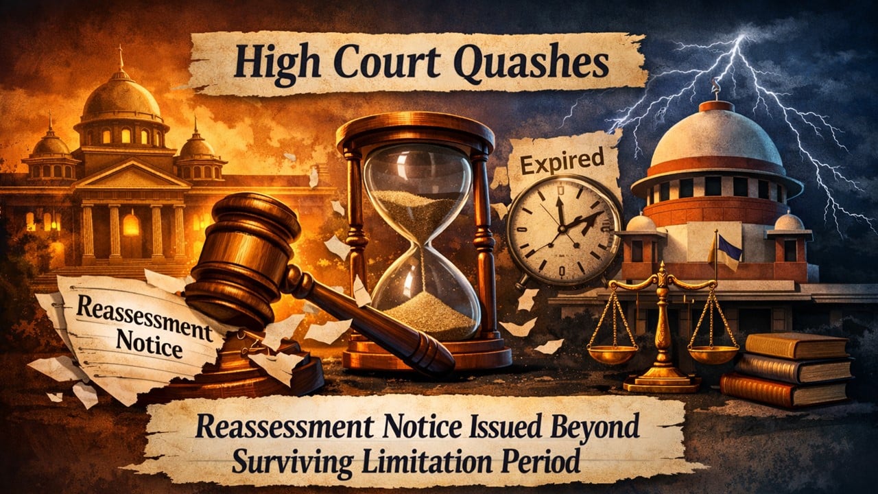 Reassessment Notice Quashed as Issued Beyond Surviving Limitation Period
