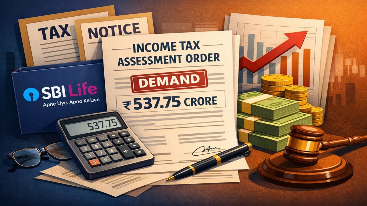 SBI Life Insurance Receives Income Tax Assessment Order Raising Rs 537.75 Crore Demand
