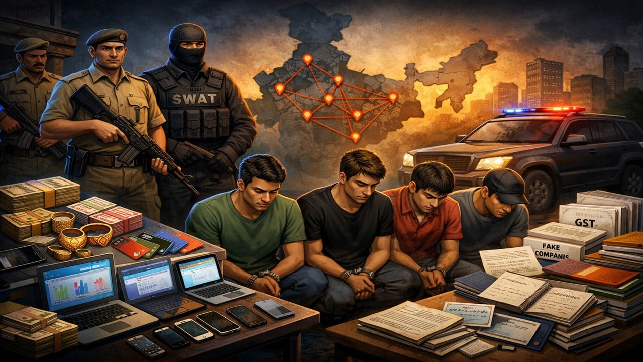 Sitapur Police Uncover Complex Multi-State GST Scam, Arrest Four Including Mastermind