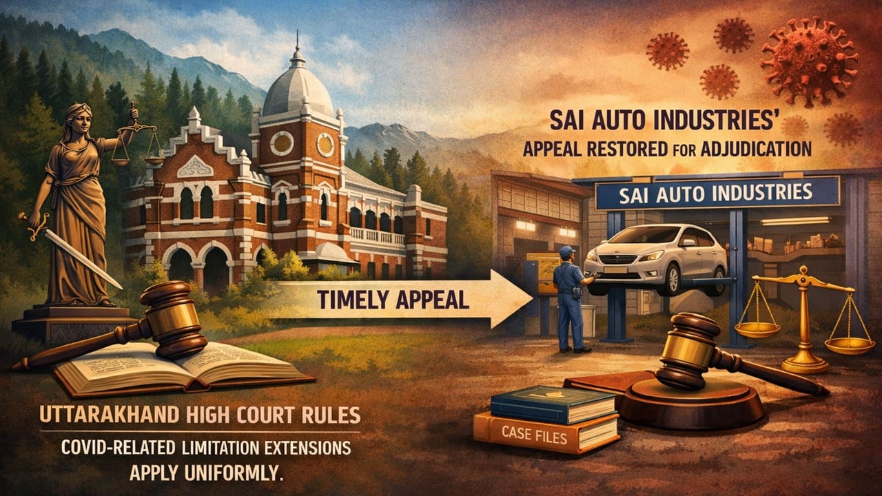 Appeal Not Time-Barred: Uttarakhand HC Restores Case Citing COVID Extension and Weekend Rule