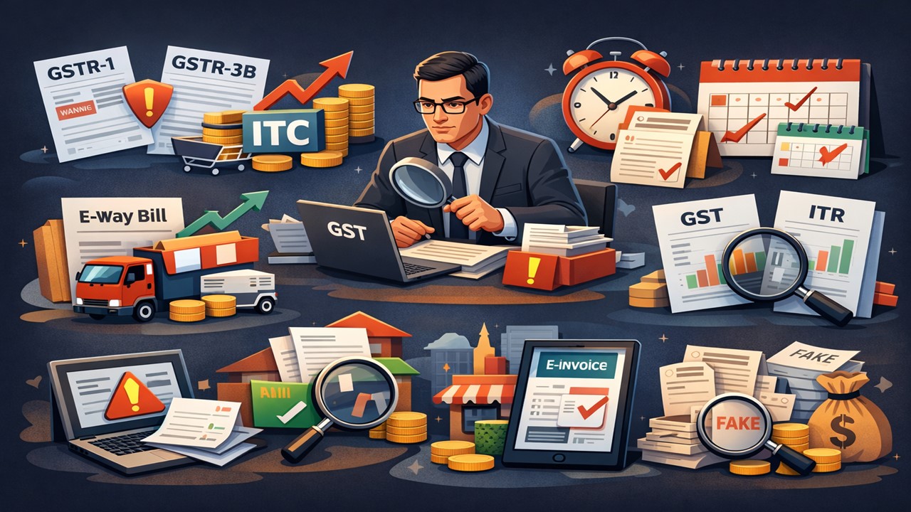 Why GST Notices Are Issued: 10 Common Mistakes Taxpayers Make