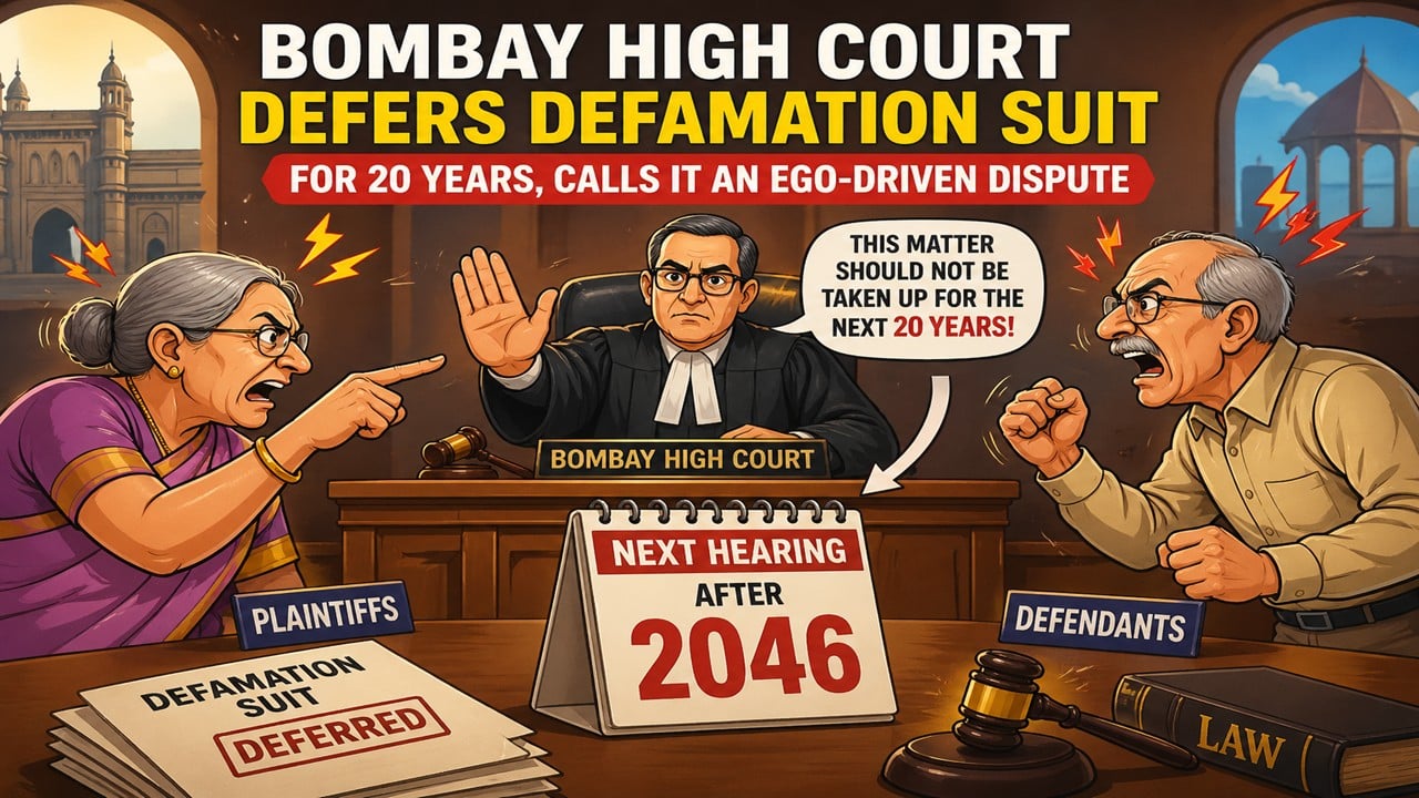 Bombay High Court Defers Defamation Suit for 20 Years, Calls It an Ego-Driven Dispute.