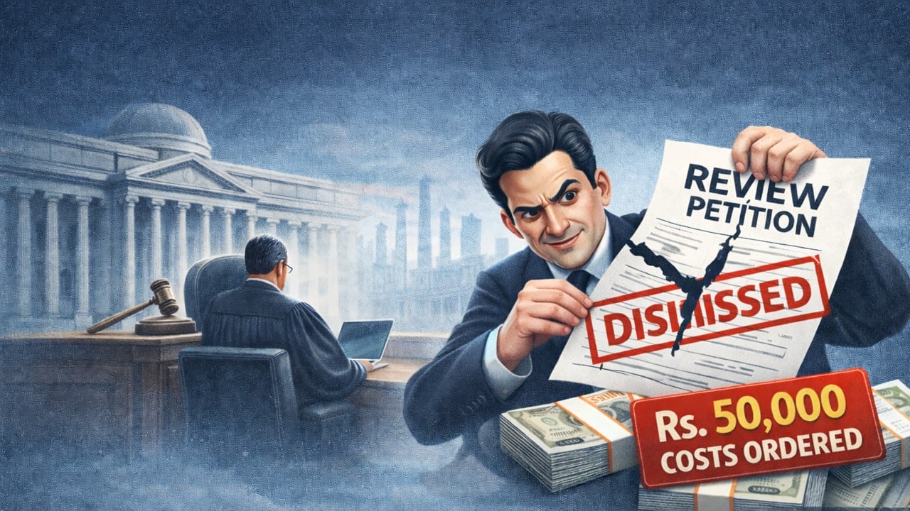 HC Dismisses Review; Imposes Rs. 50,000 Costs for Dishonest Attempt