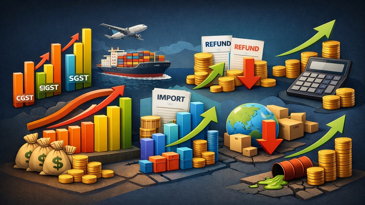 GST Collections in India Show Steady Growth in FY 2025-26