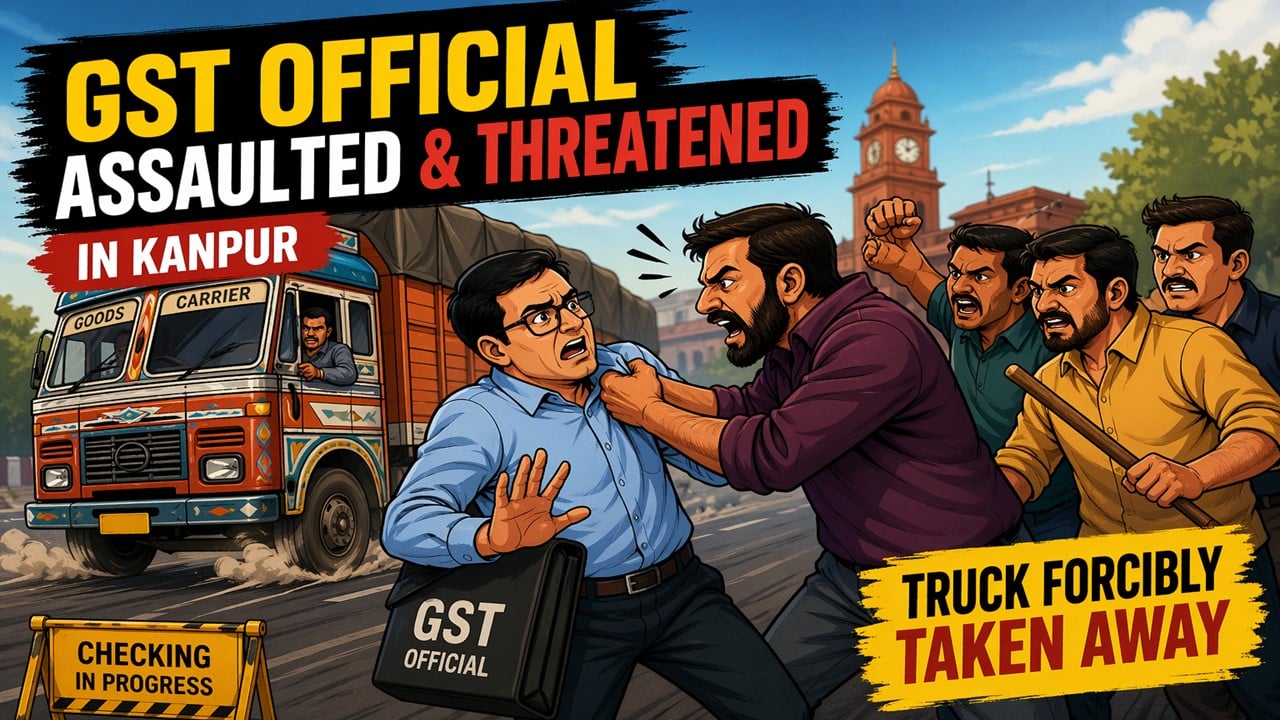 GST Officer Attacked in Kanpur During Truck Check; Accused Threatened to Shoot