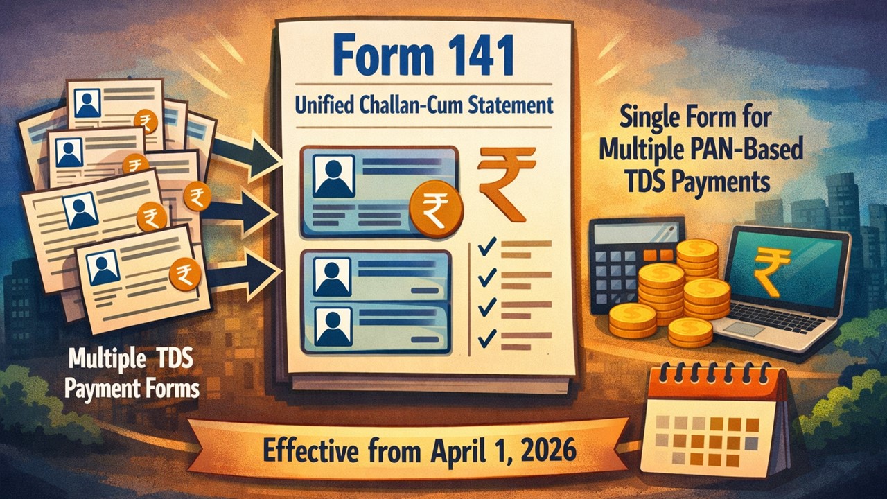Goodbye Multiple TDS Forms! IT Dept Notifies New Unified Form 141; Effective April 2026