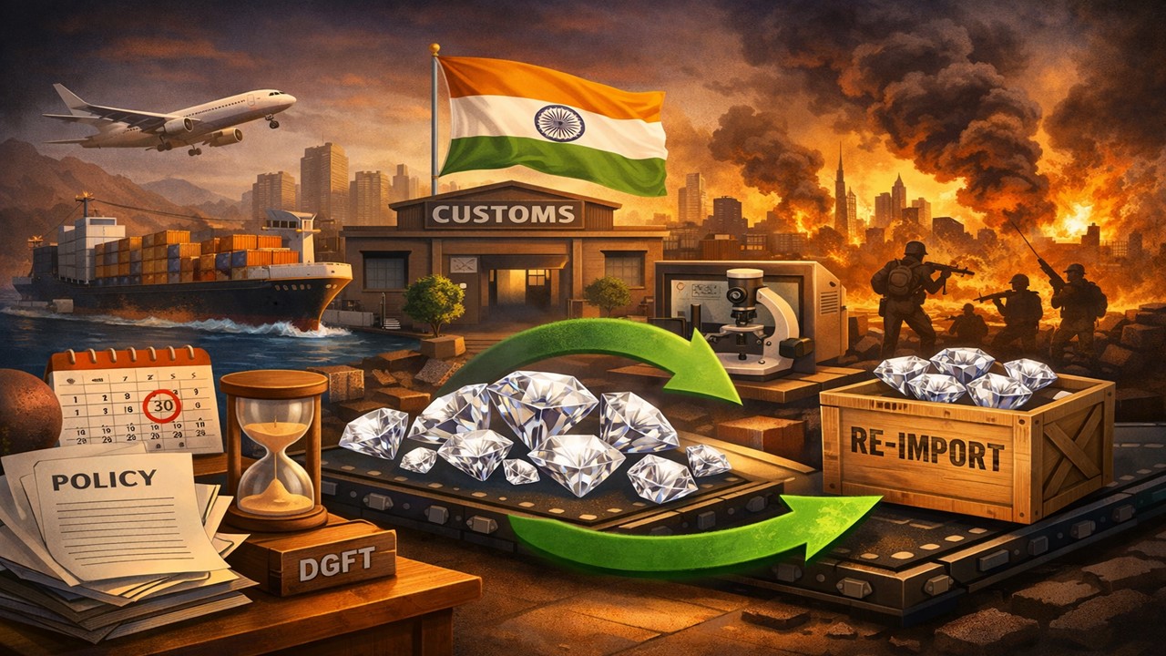 Government Extends Re-import Period for exported cut & polished diamonds